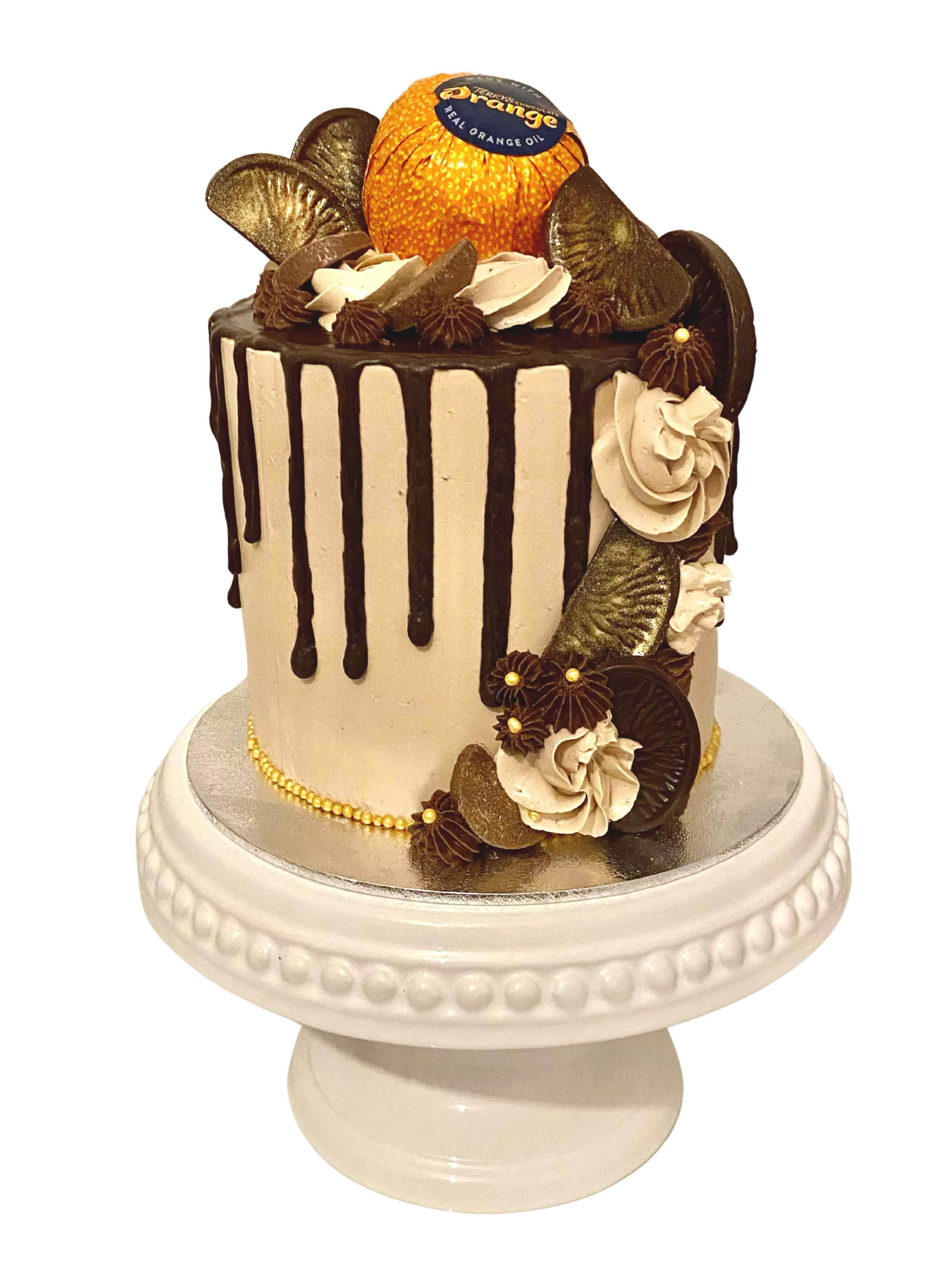 Chocolate Orange Drip Cake - Image 4