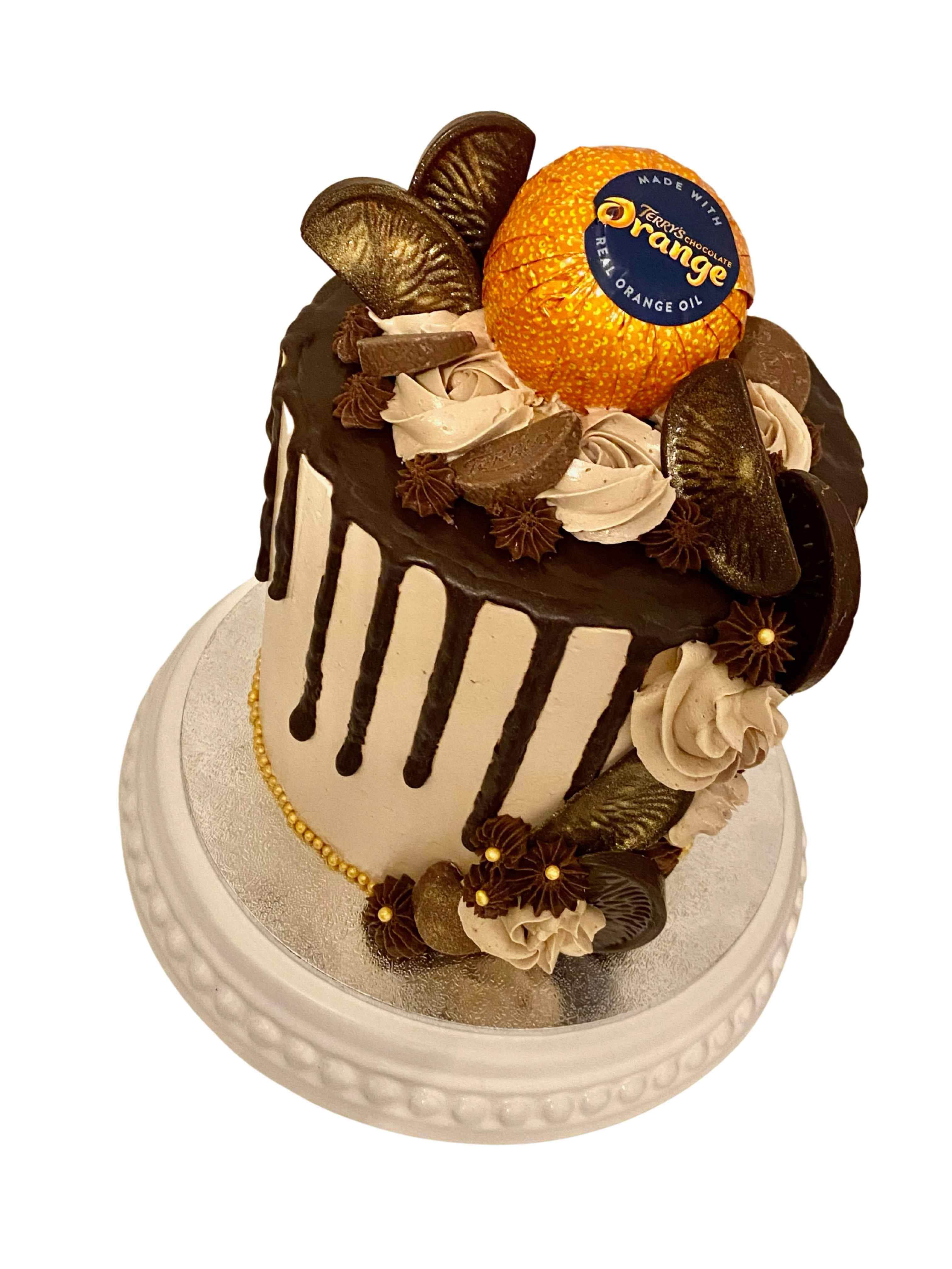 Chocolate Orange Drip Cake - Image 5
