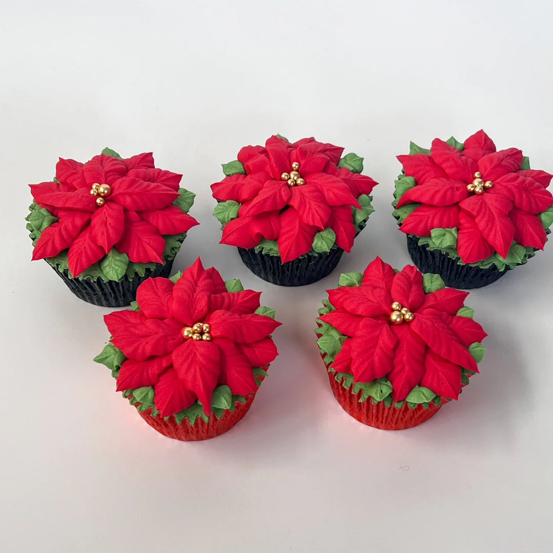 Christmas Holly Cupcakes (Corporate)