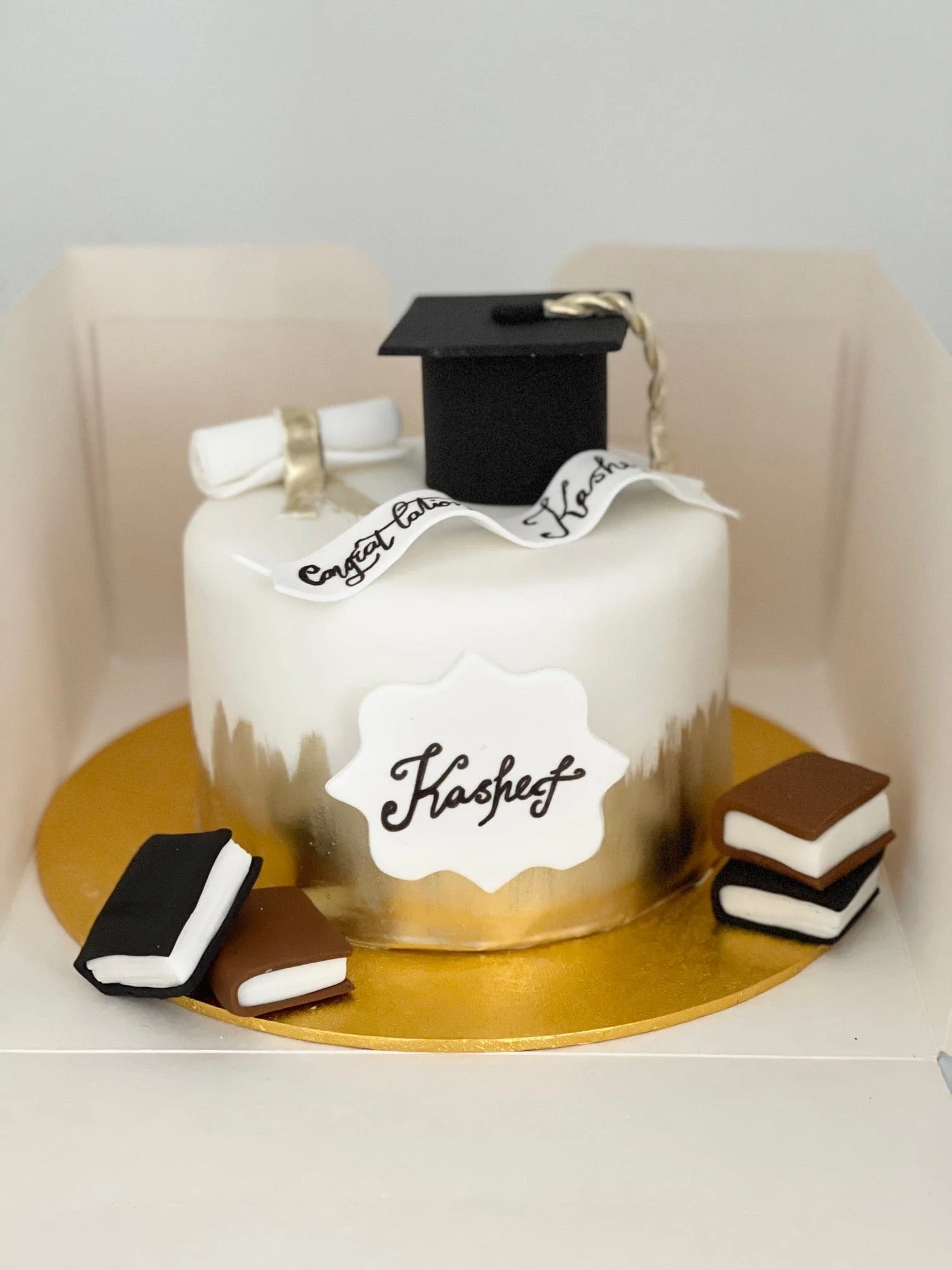 Fondant Graduation Cake
