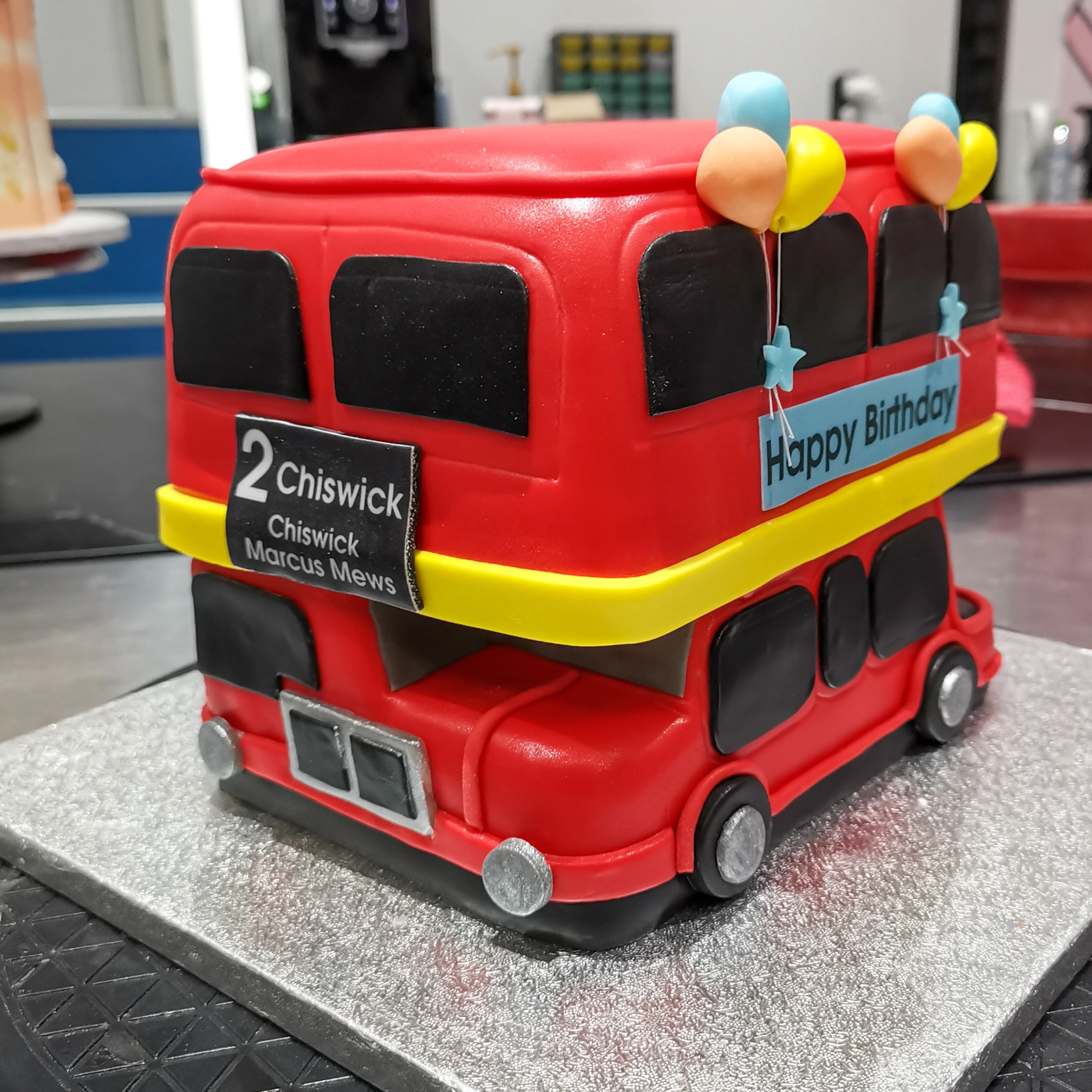 London Bus Cake