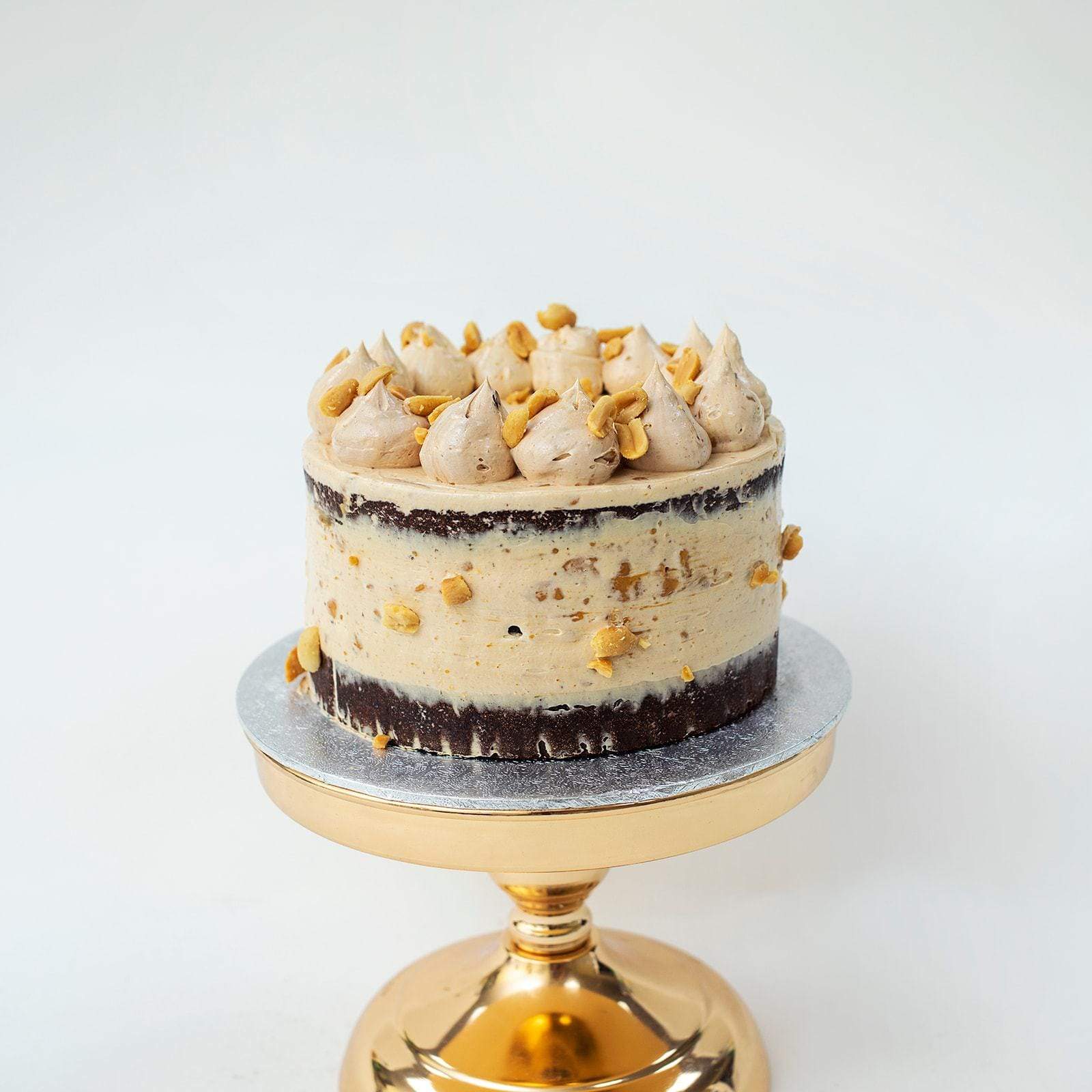 Semi Naked Peanut Butter Cake